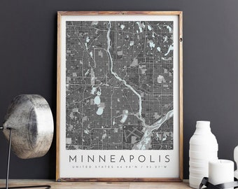 Poster University of Minnesota Printable Wall Art Instant Download Decor Minneapolis and Saint Paul Multiple Sizes