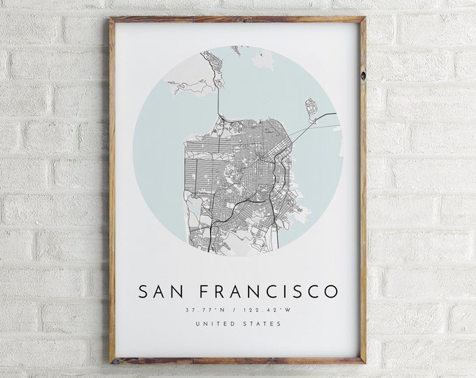 City Map San Jose San Jose Map Art San Jose Print San Jose Etsy