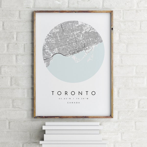 Toronto Map, Toronto poster, Toronto map poster, Toronto art, map of Toronto, print of Toronto, map poster of Toronto, modern map print, map