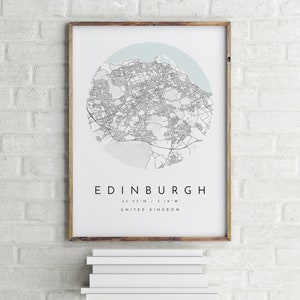 Edinburgh Map, Edinburgh poster, Edinburgh map poster, Edinburgh art, map of Edinburgh, print of Edinburgh, map poster of Edinburgh, map art