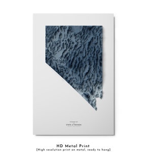 Mapa de Nevada, impressão de mapa do estado de Nevada, arte do mapa, paisagem de Nevada, arte geológica, arte topográfica, mapa de terreno, arte de Nevada, impressão de Nevada