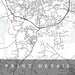 Chapel Hill City Map Map Print Map Art City Map Print - Etsy