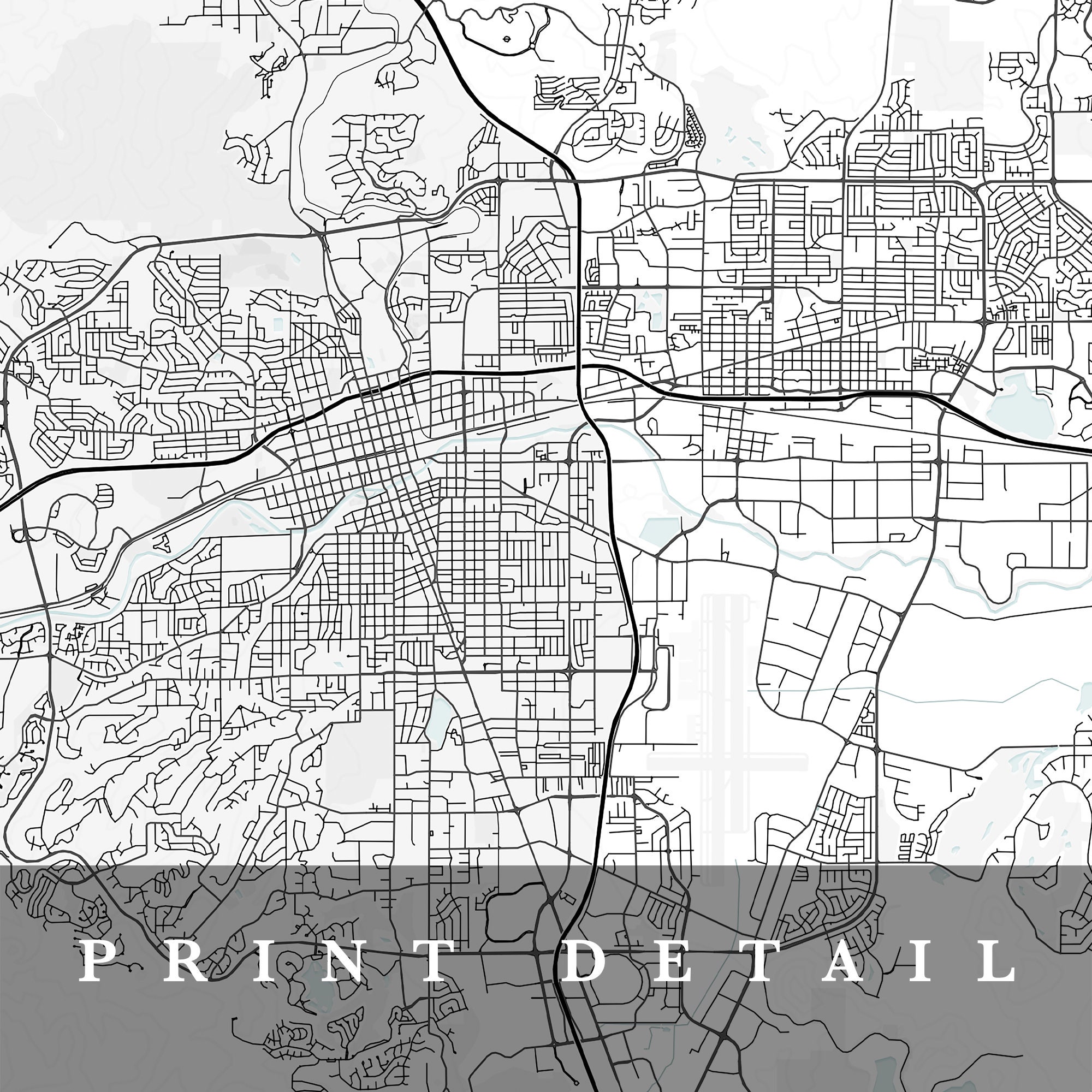 Reno Map Minimalist Map Reno Print Reno Poster Reno Art - Etsy