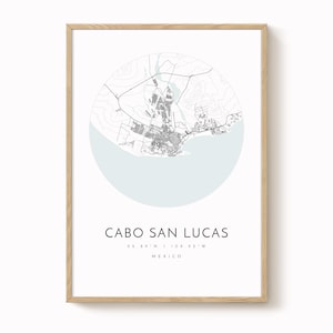 Cabo San Lucas Map,Cabo San Lucas, Mexico, City Map, Home Town Map, Cabo San Lucas Print, wall art, Map Poster, Minimalist map, mapologist