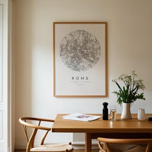 Rome Map, Rome Print, Rome Poster, Rome Art, Modern Map Print, Map of Rome, Rome, Rome City Map, City of Rome Map image 8