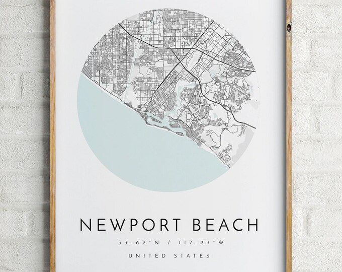 Long Beach Map Minimalist Map Long Beach CA Print Long - Etsy