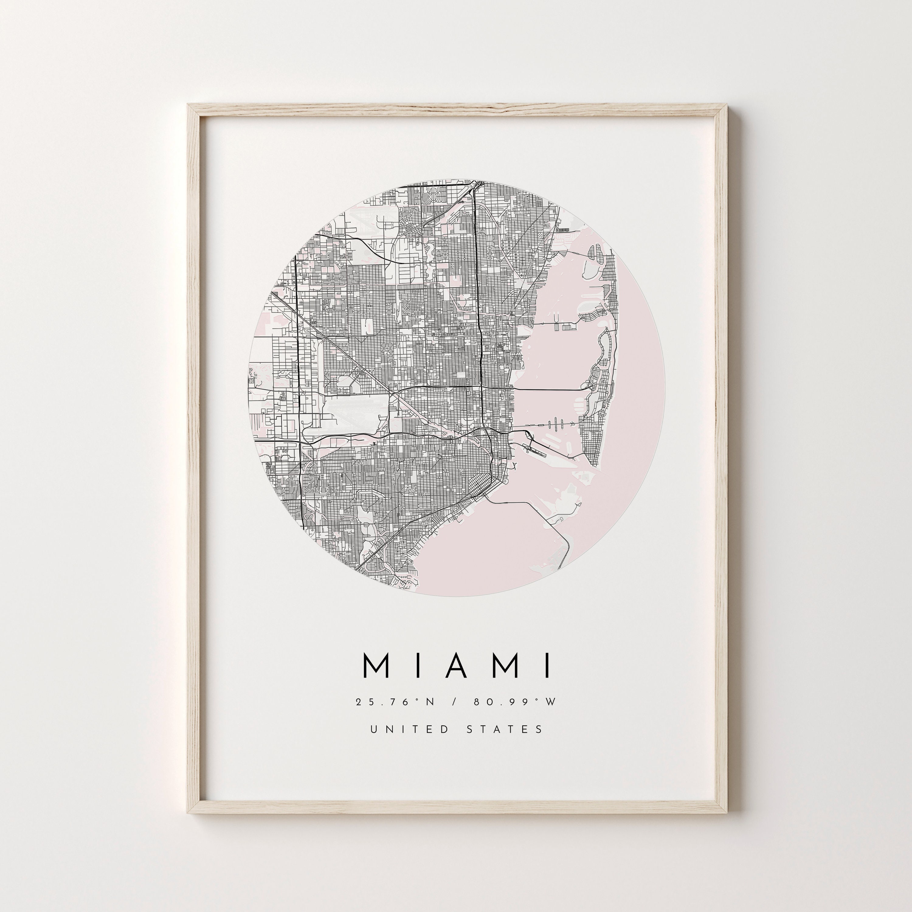 Personalized Map Print, Set of Four, Map Prints, Custom Locations, City ...
