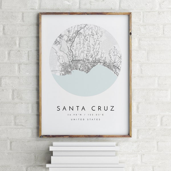 Santa Cruz Print Etsy