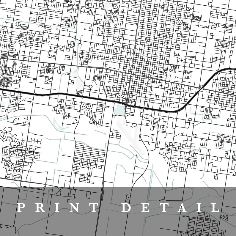 Minimalist Map Art Mcallen Print Map Poster Home Town Map City Map Mcallen Map Texas Mcallen Gift Map