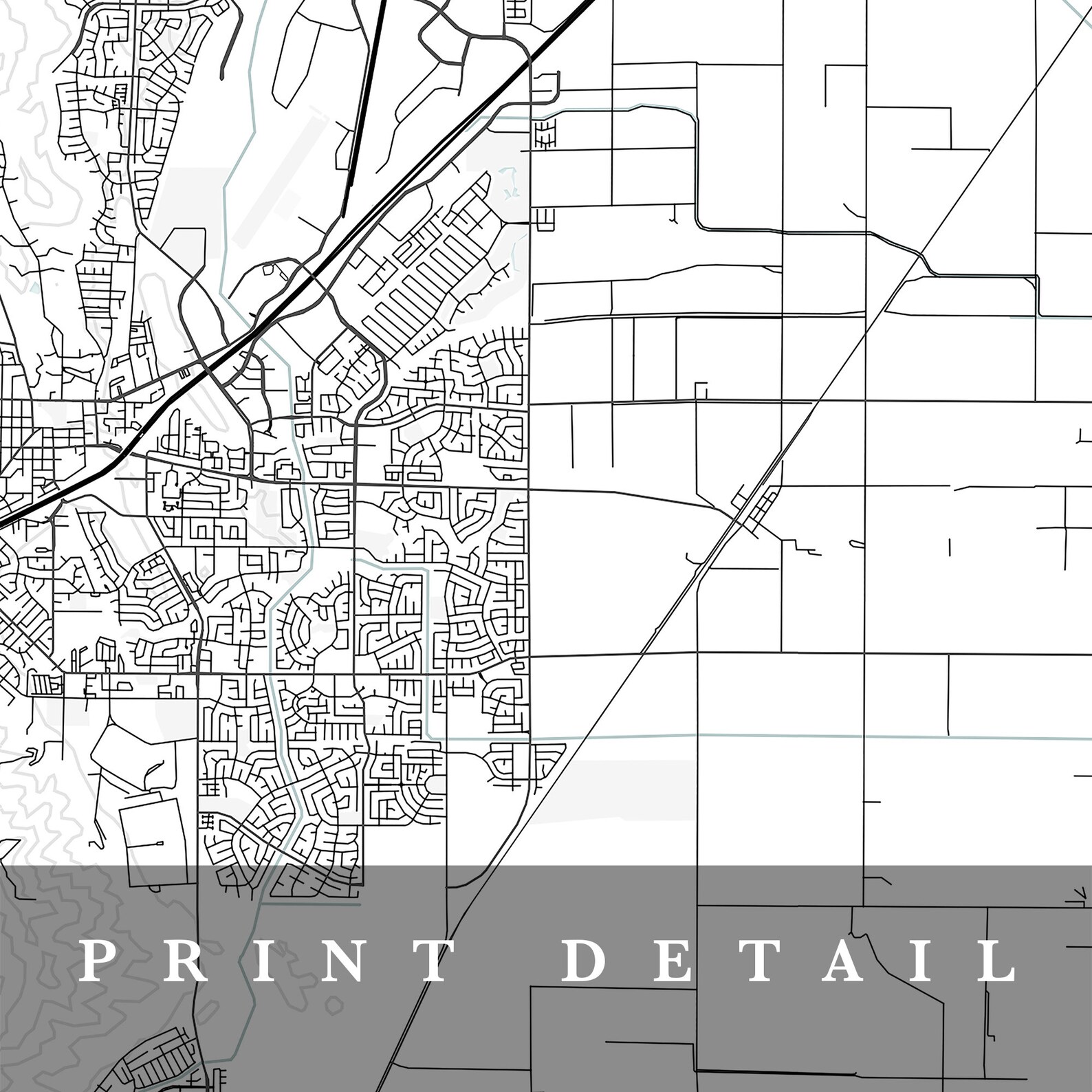 Vacaville Map Vacaville California City Map Home Town Map - Etsy