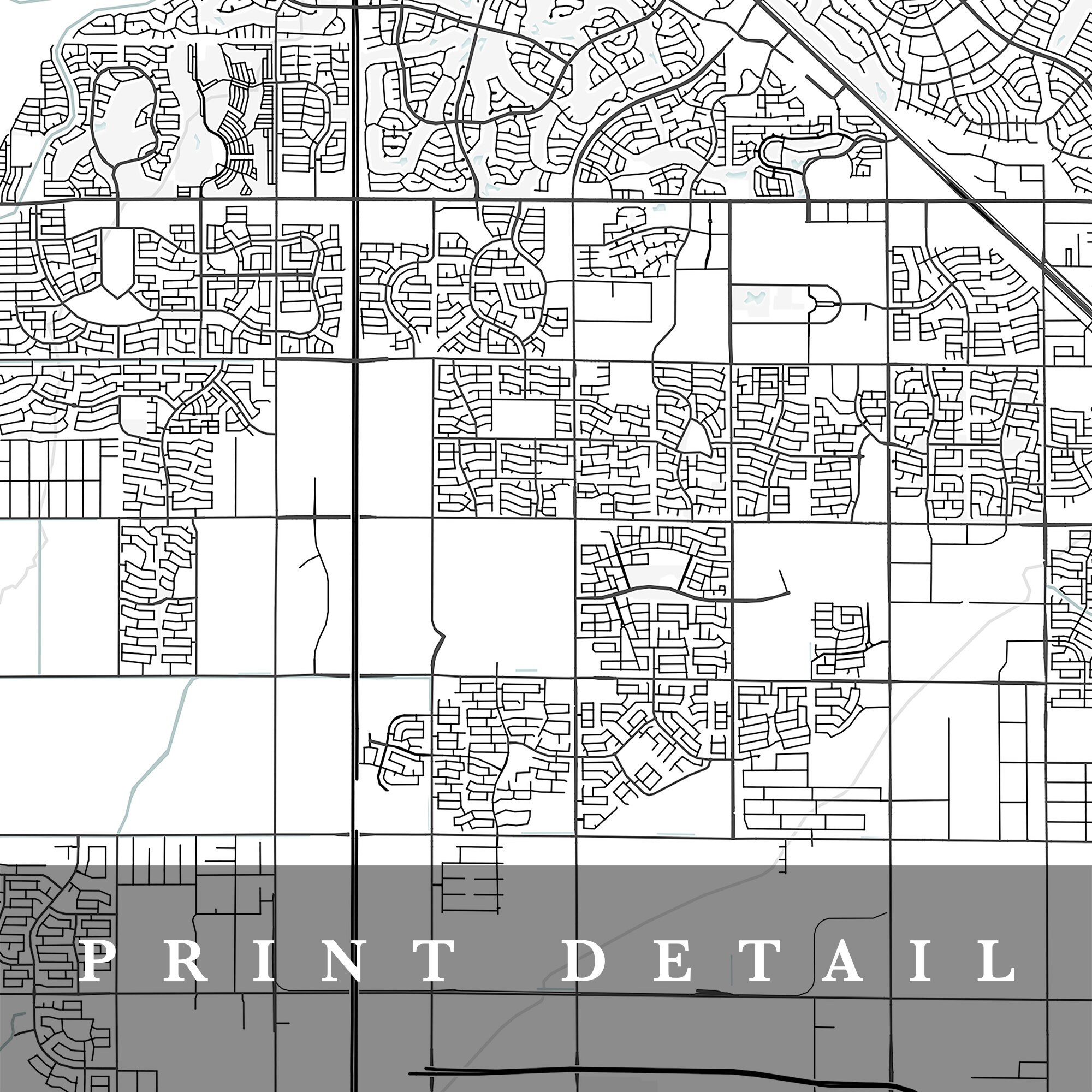 Surprise Map Surprise Arizona City Map Home Town Map Etsy