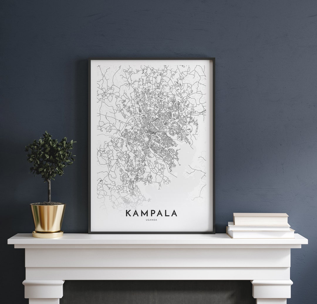 Kampala Map, Kampala, Uganda, City Map Print, Map Poster, Map Print ...