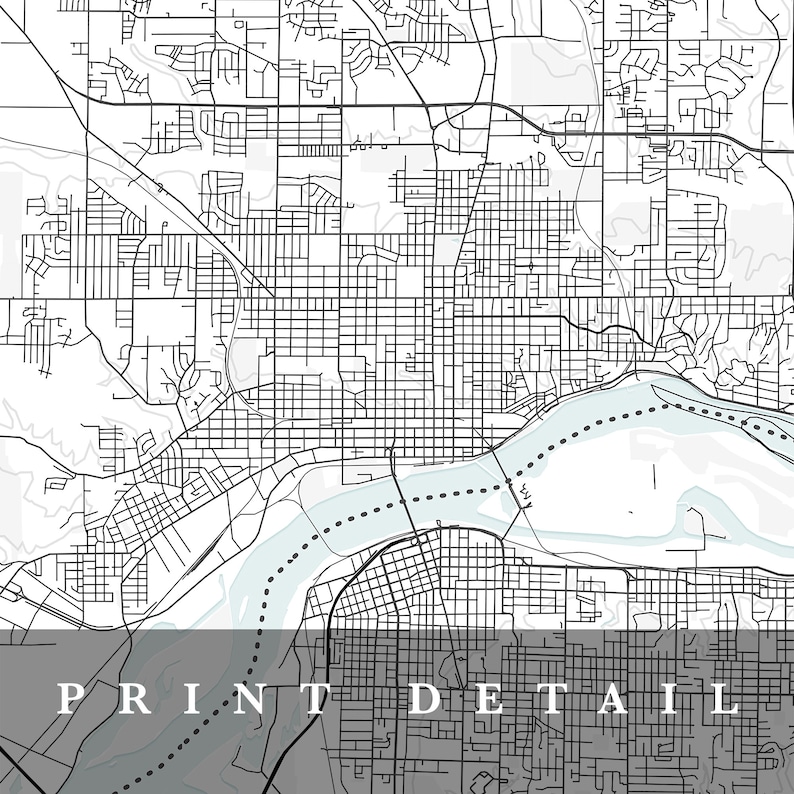 Davenport Map Davenport Iowa City Map Home Town Map Etsy Australia