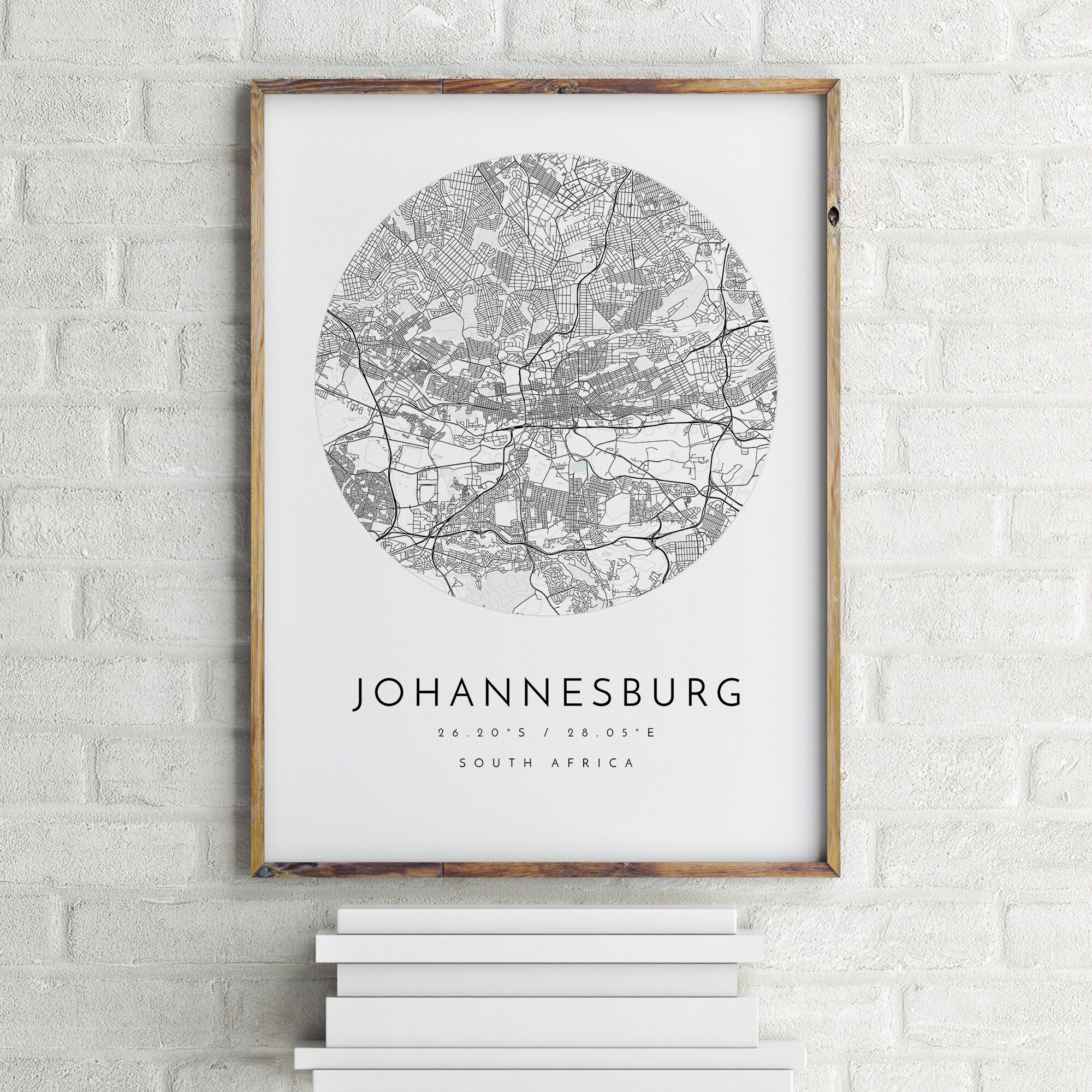City Of Johannesburg Map Johannesburg Map Johannesburg South Africa City Map Home | Etsy Uk