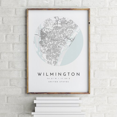 Raleigh North Carolina Map Downtown Art Print / NCSU Poster / Etsy
