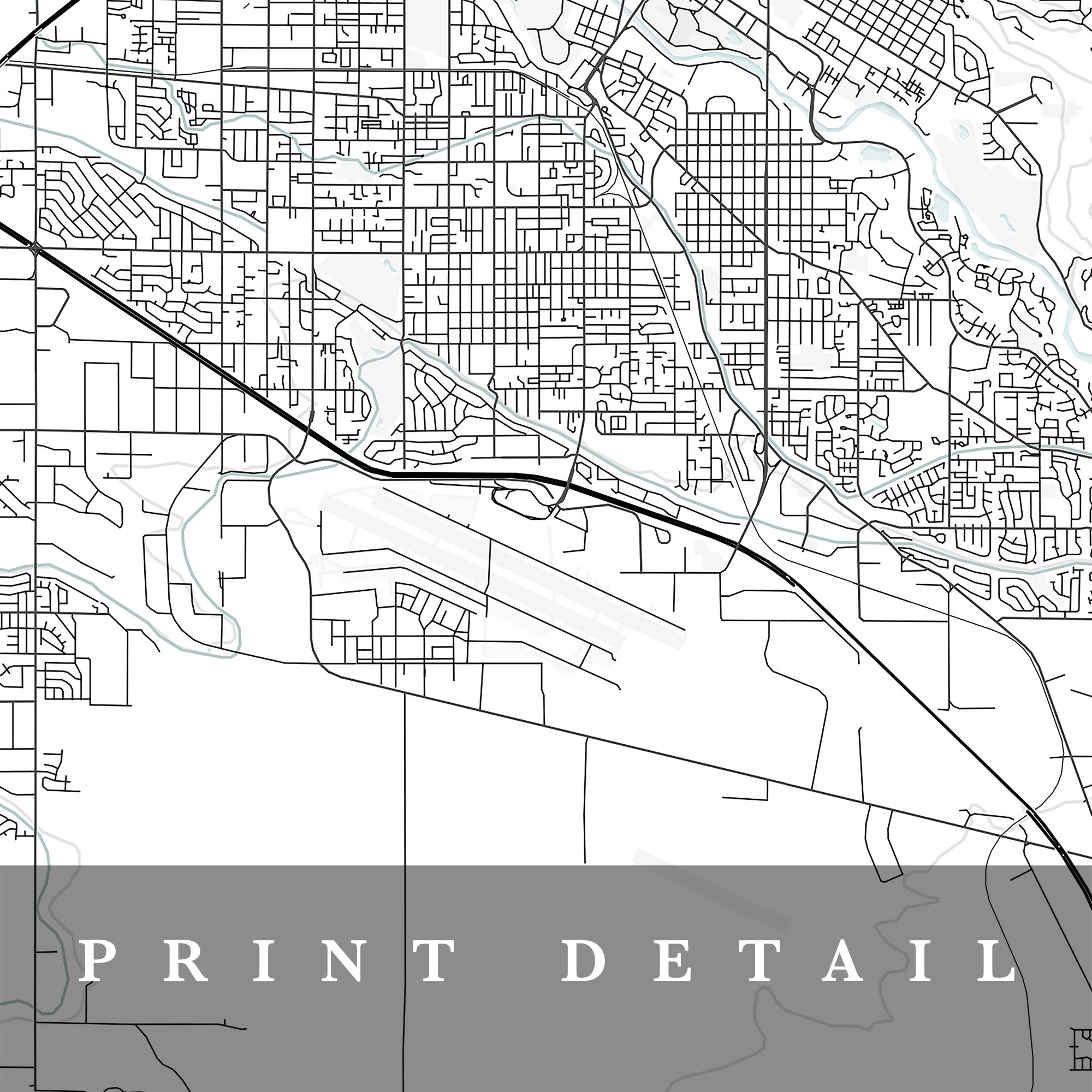 Boise City Map Map of Boise Home Town Map City Map Boise Etsy