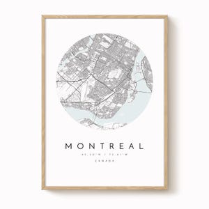 Montreal Karte, minimalistische Karte, Montreal Karte Druck, Montreal Karte Druck, Montreal Poster, Montreal Kunst, Karte von Montreal, Montreal Karte Kunst