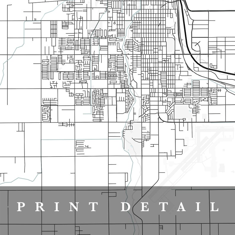 Yuma Map Yuma Arizona City Map Home Town Map Yuma Print Etsy