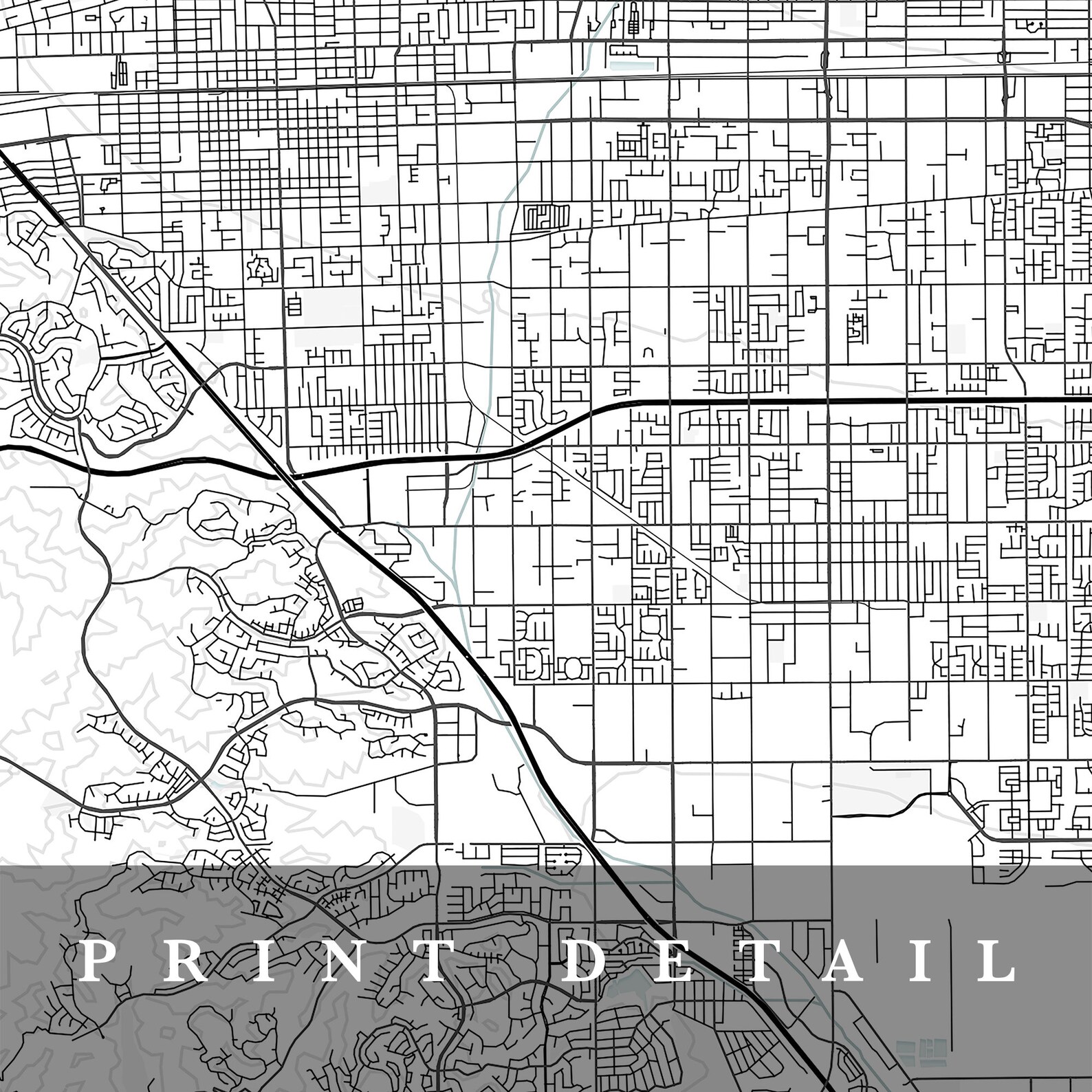 Pomona Map Pomona California City Map Home Town Map  Etsy