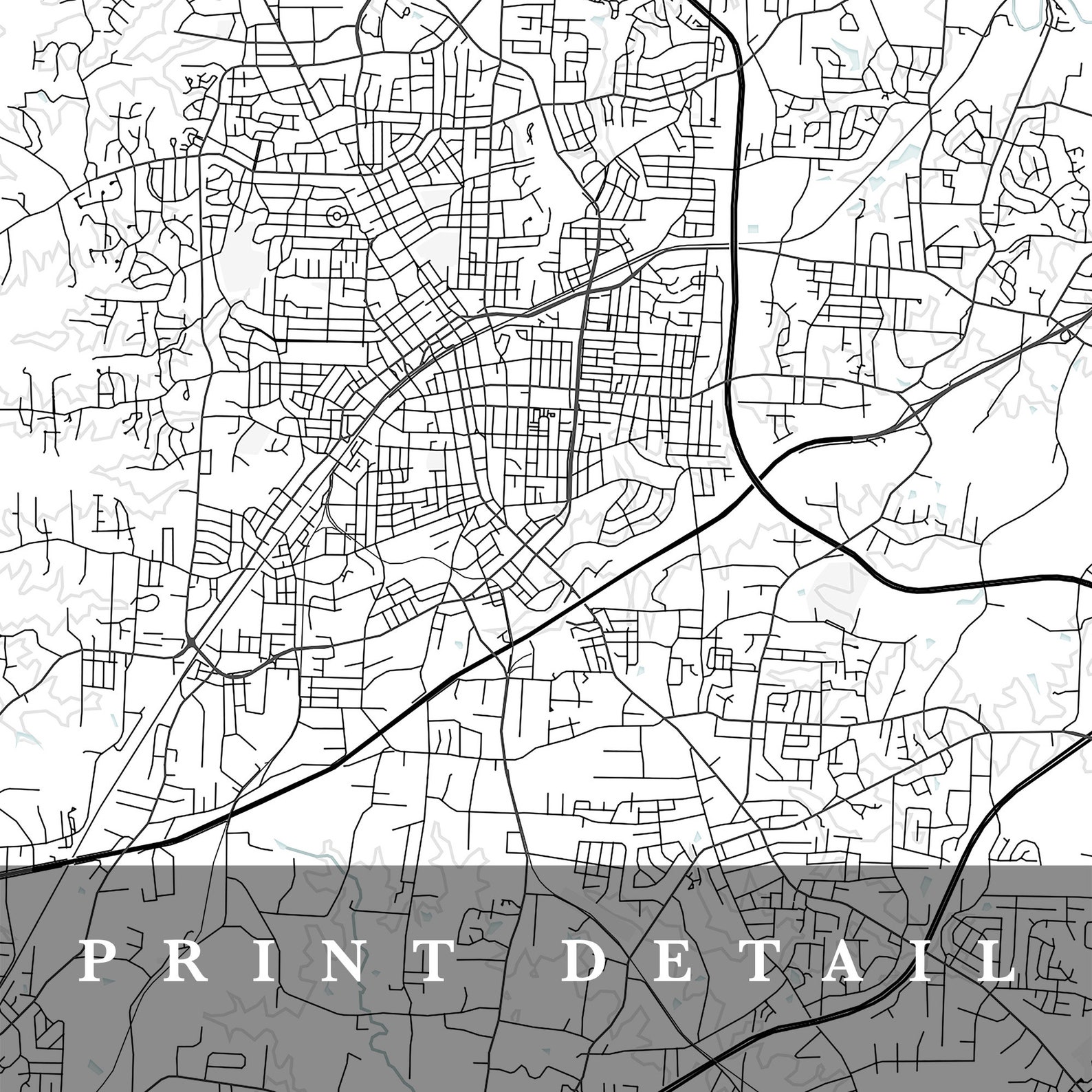 High Point Map High Point North Carolina City Map Home Etsy