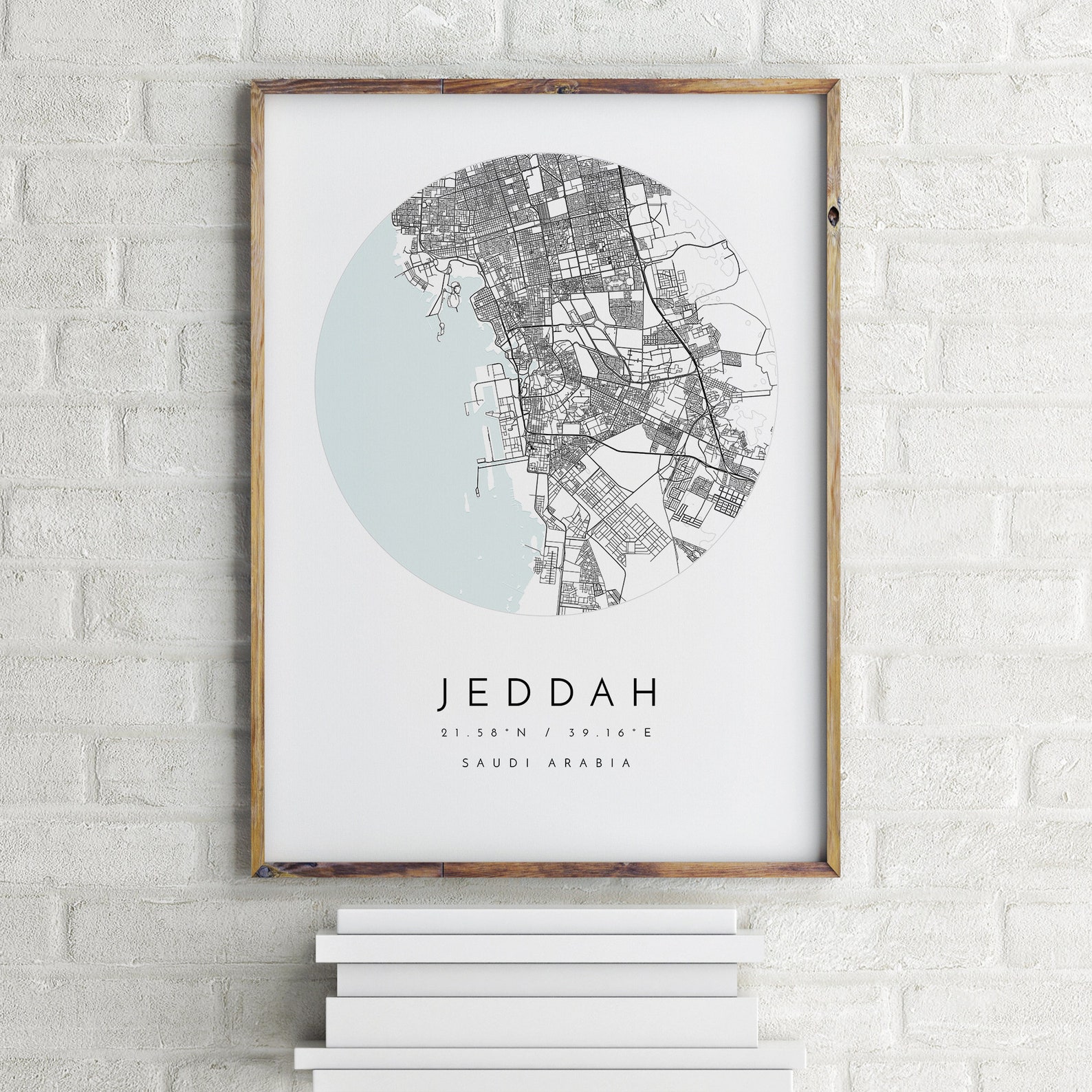 Jeddah Karte Dschidda Saudi-Arabien Stadtplan Home Town - Etsy.de