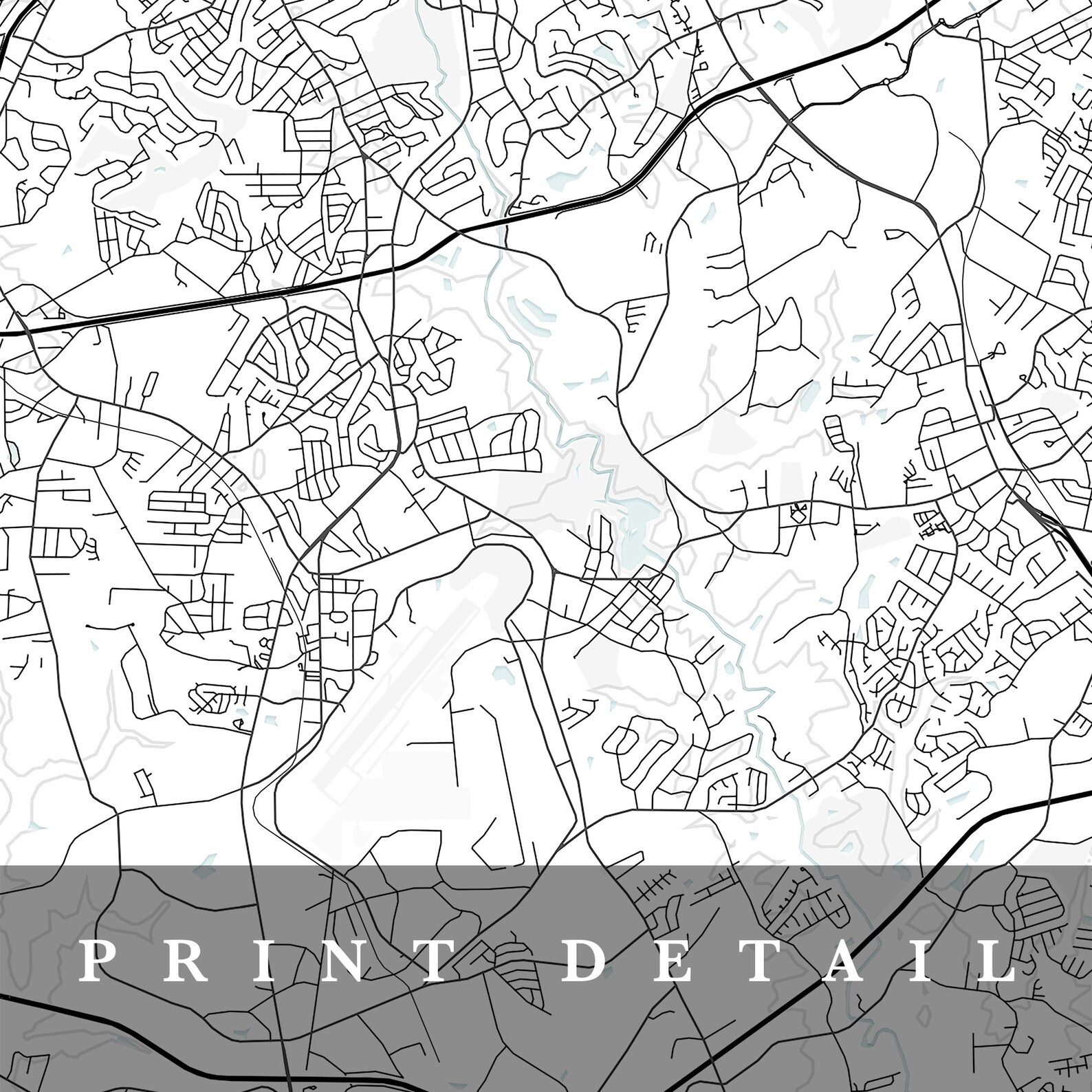 Mauldin Map Mauldin South Carolina City Map Home Town Map Etsy