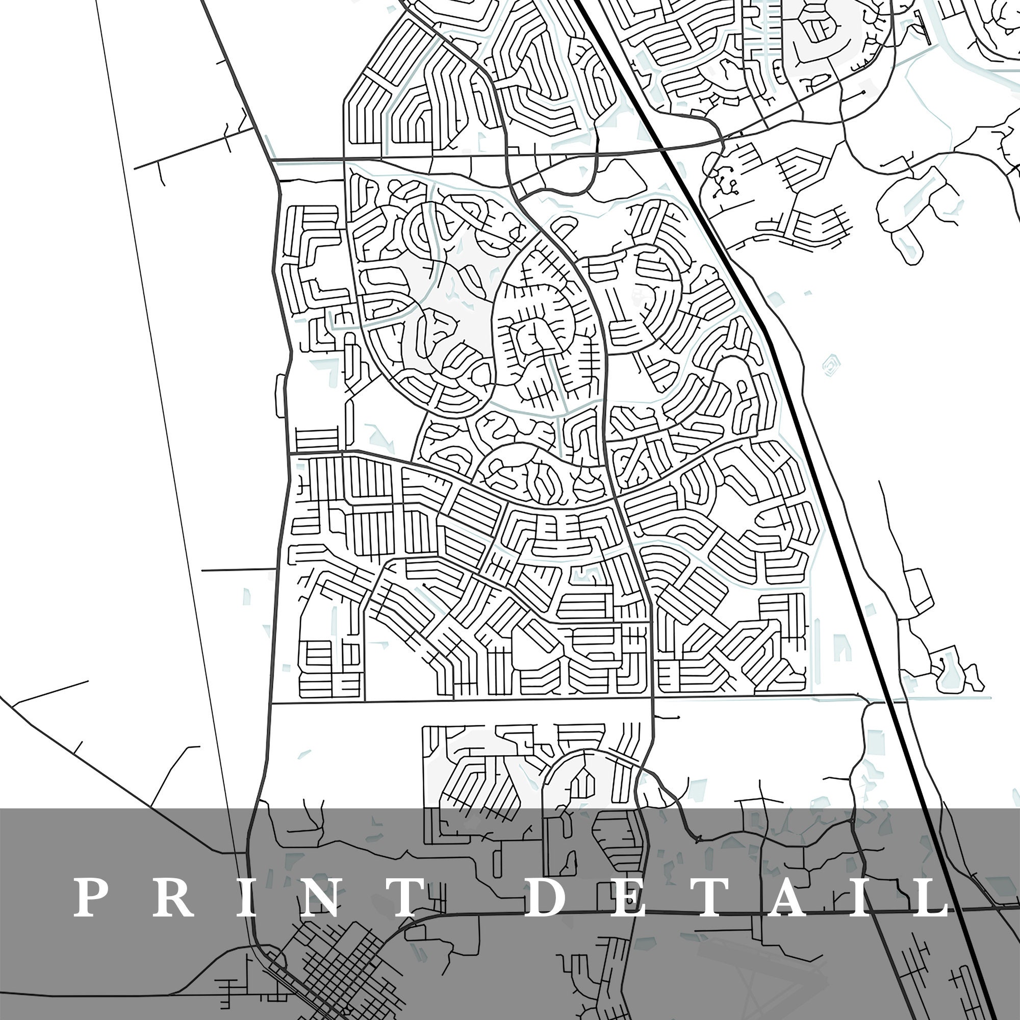 Palm Coast Map Palm Coast Florida City Map Home Town Map  Etsy
