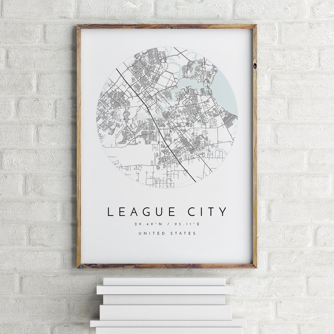 League City Map, League City, Texas, City Map, Home Town Map, League