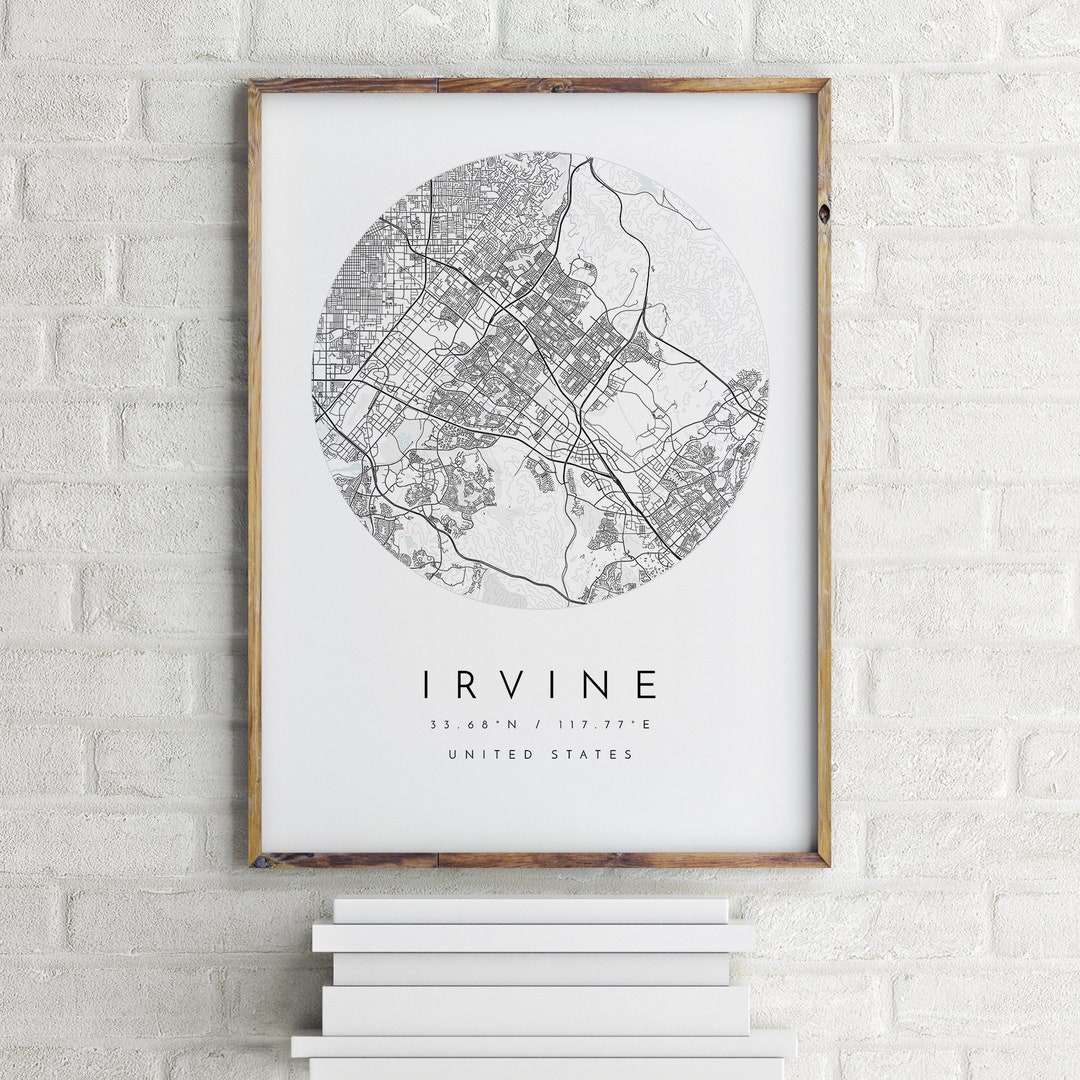 Irvine Map, Irvine, California