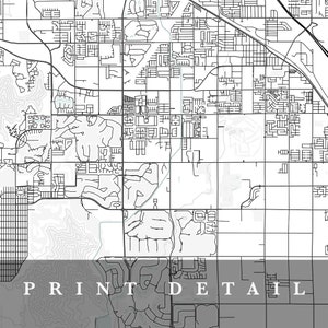 Indio Map, Indio, California, City Map, Home Town Map, Indio Print, Wall Art, Map Poster ...