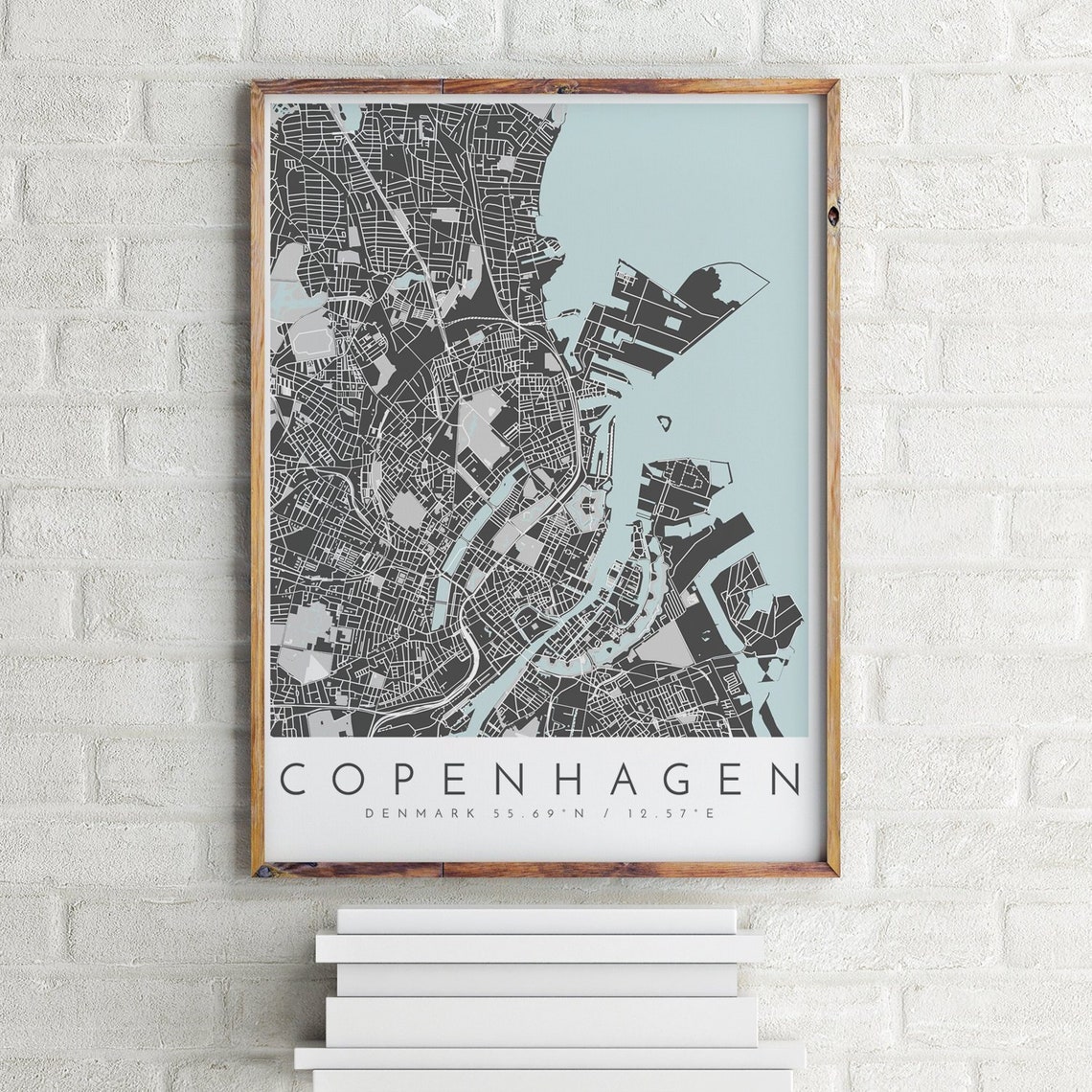 City Map Copenhagen Map Print Copenhagen Print Copenhagen Etsy UK