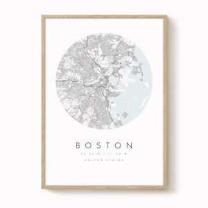 Mapa Bostonu, Mapa minimalistyczna, Wydruk Bostonu, Plakat Bostonu, Sztuka Bostonu, Nowoczesny wydruk mapy Bostonu, Mapa Bostonu, Boston Massachusetts