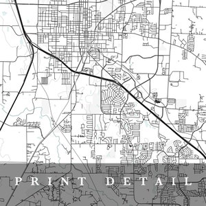 Denton Map, Denton, Texas, City Map, Home Town Map, Denton Print, Wall Art, Map Poster ...