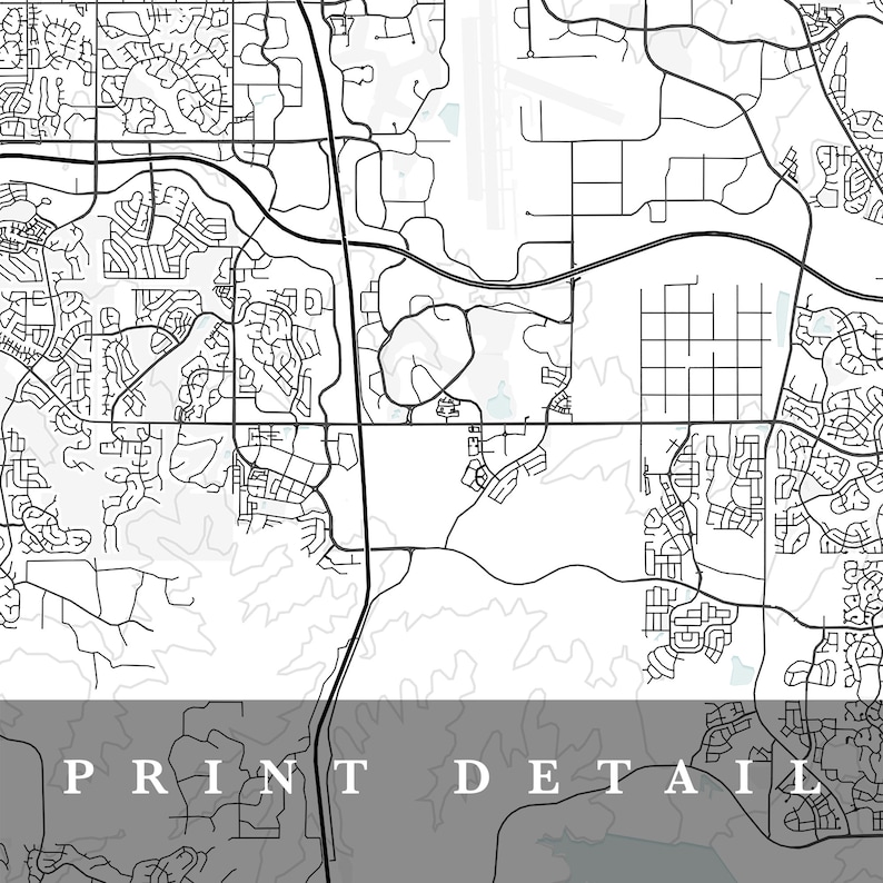 Centennial Map Centennial Colorado City Map Home Town Map Etsy