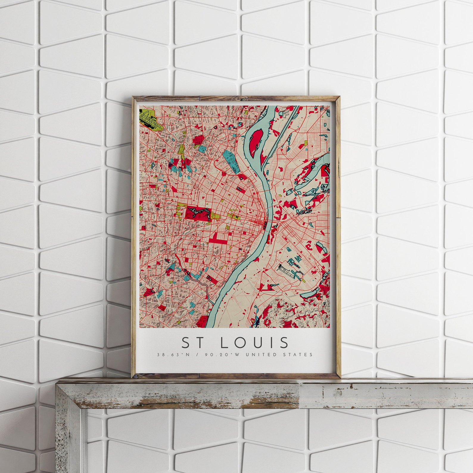 St Louis Map Print St Louis Print St Louis Map St Louis - Etsy