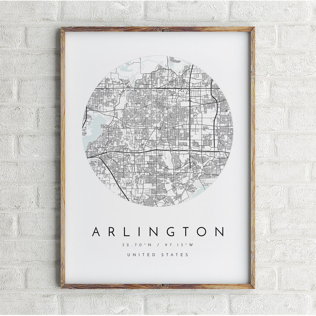 Arlington Map, Arlington, Texas, City Map, Home Town Map, Arlington ...