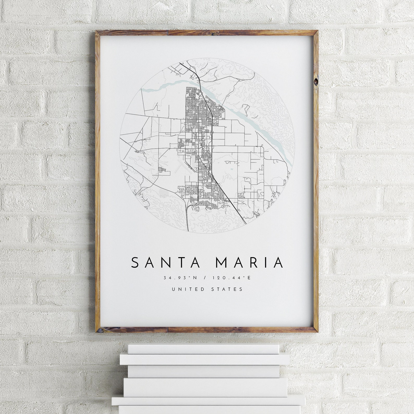 Santa Maria Map Santa Maria California - Il 1588xN.2200077964 4wlf
