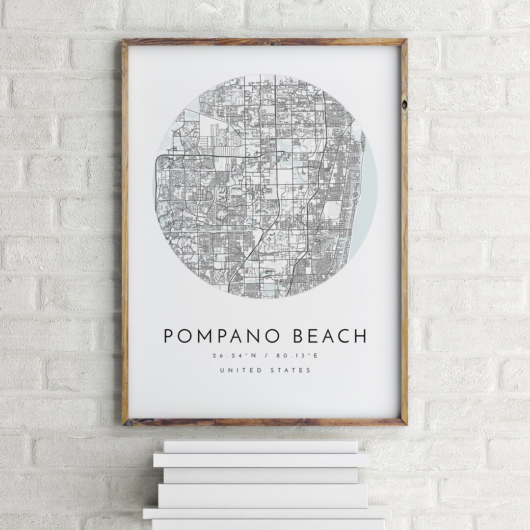Pompano Beach Map, Pompano Beach, Florida, City Map, Home Town Map ...