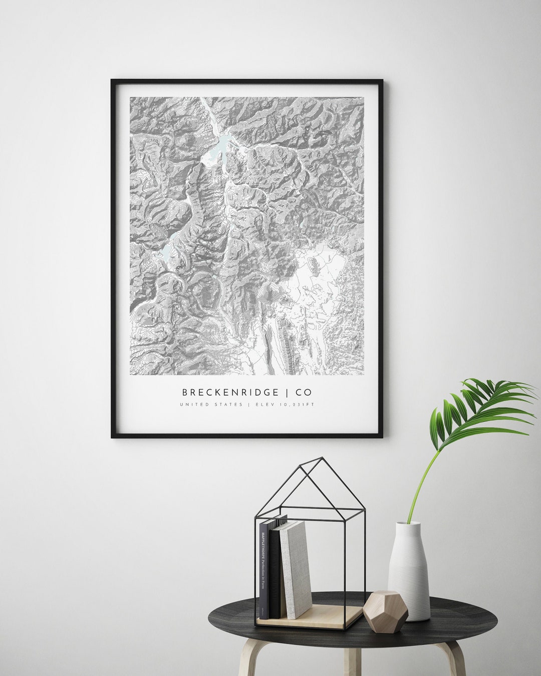 Map Print Breckenridge, Breckenridge Print, Topo Map Breckenridge ...
