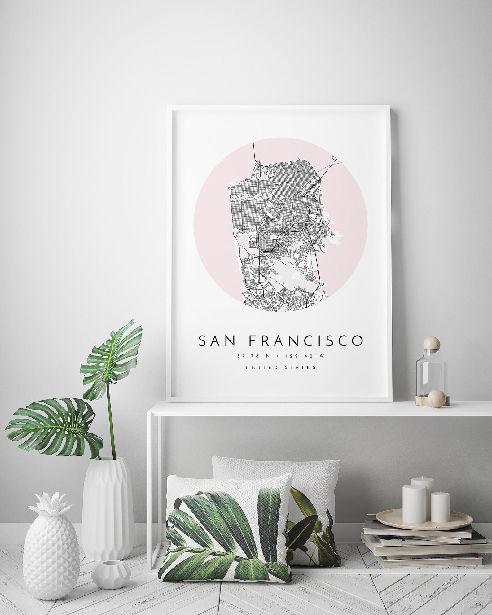San Francisco Map Minimalist Map San Francisco Print San Etsy UK