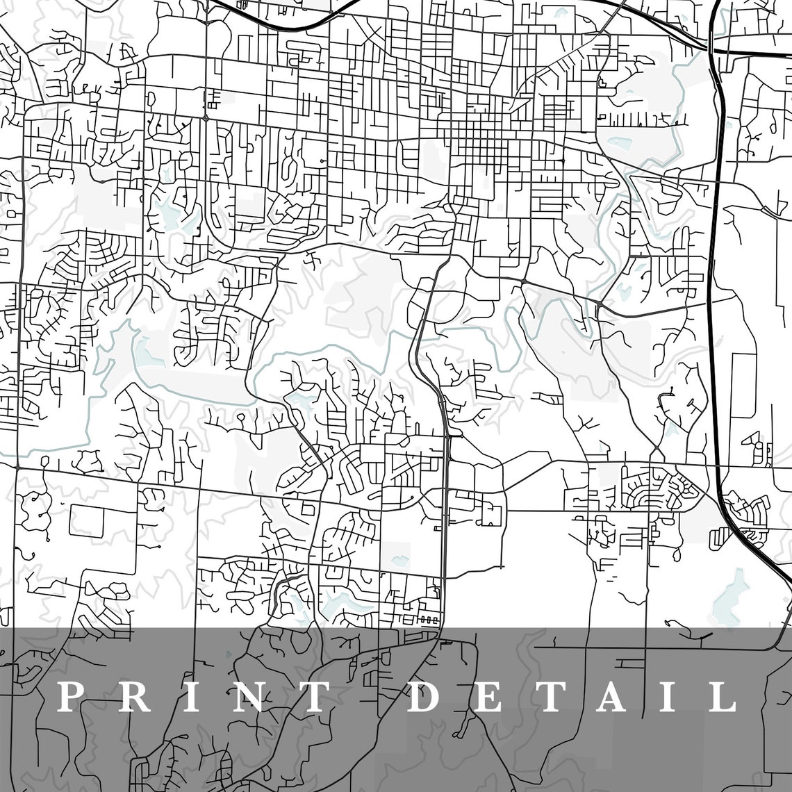 Columbia Map Columbia Missouri City Map Home Town Map | Etsy