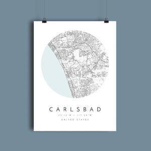 Personalized Map Print, Set of Three, Map Prints, Custom Locations ...