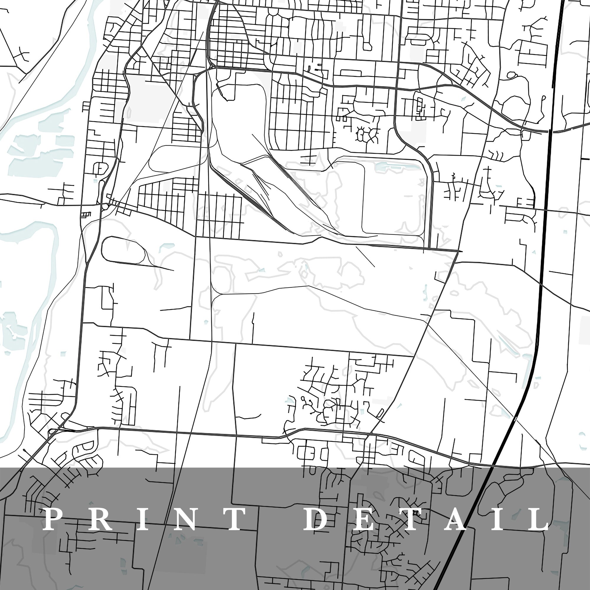 Middletown Map Middletown Ohio City Map Home Town Map Etsy