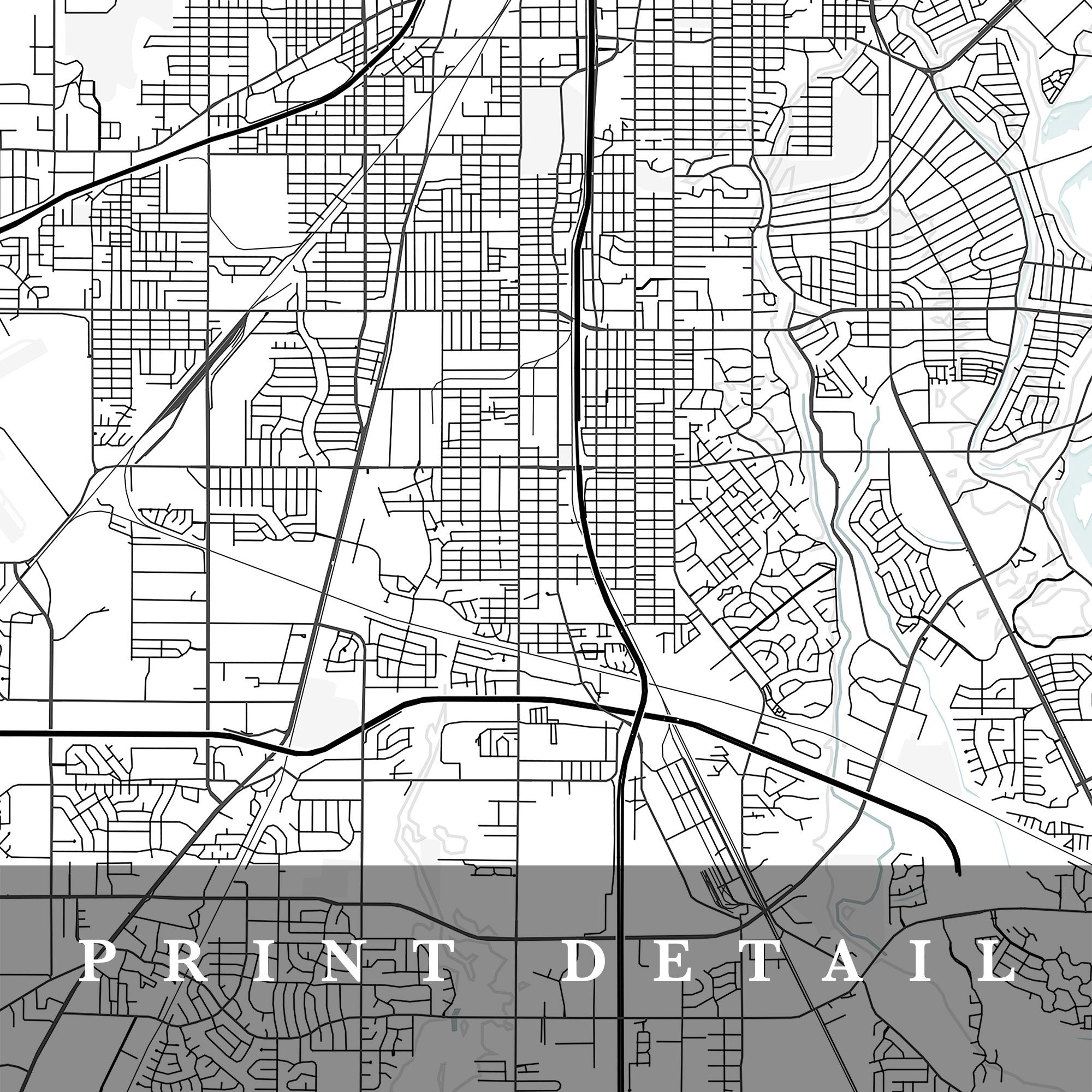 Shreveport Map Shreveport Louisiana City Map Home Town Etsy