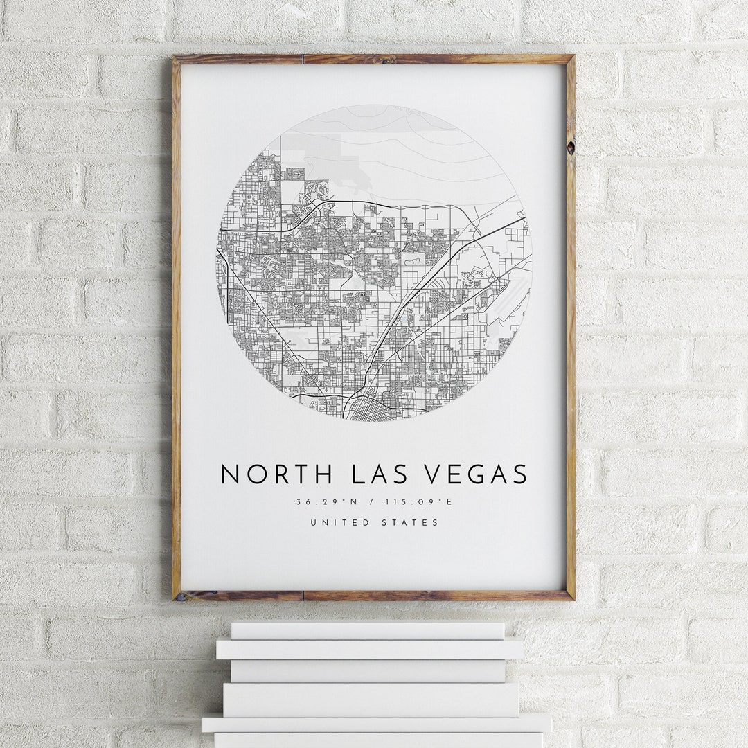 North Las Vegas Map, North Las Vegas, Nevada, City Map, Home Town Map ...