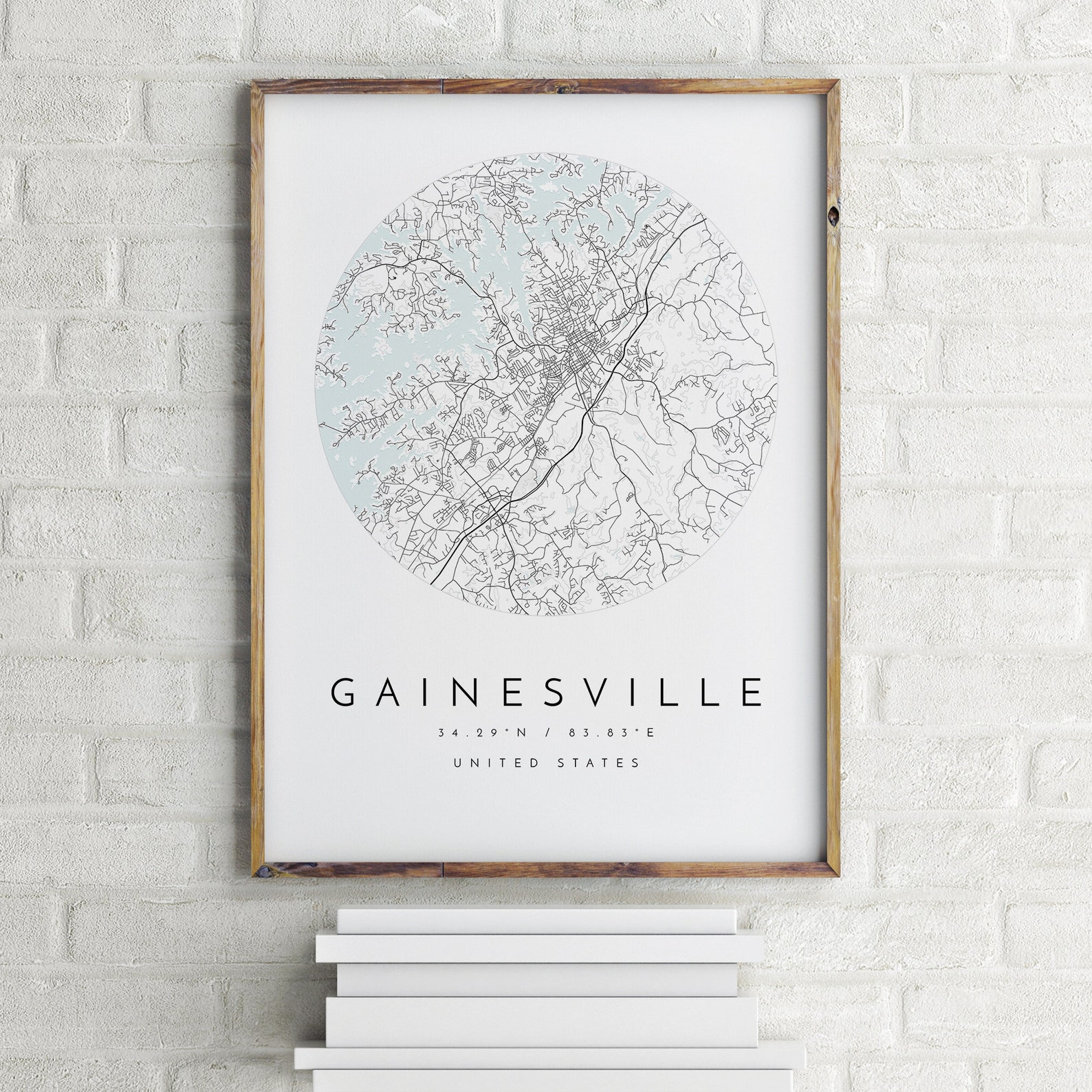Gainesville Map Gainesville City Map Home Town Etsy 日本