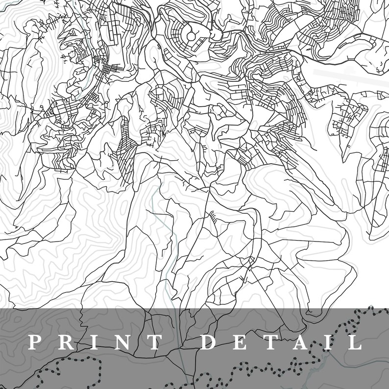 Kigali Map Kigali Rwanda City Map Home Town Map Kigali | Etsy