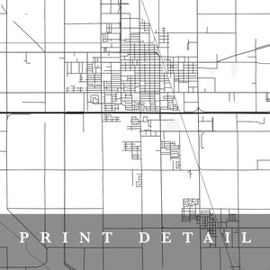 El Centro Map, El Centro, California, City Map, Home Town Map, El Centro Print, Wall Art, Map ...