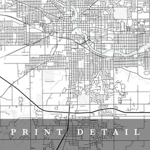 South Bend Map, South Bend, Indiana, City Map, Home Town Map, South ...