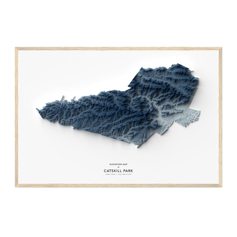 Catskill Map, Catskill NY Map Print, Map Artwork, NY Landscape, Geology